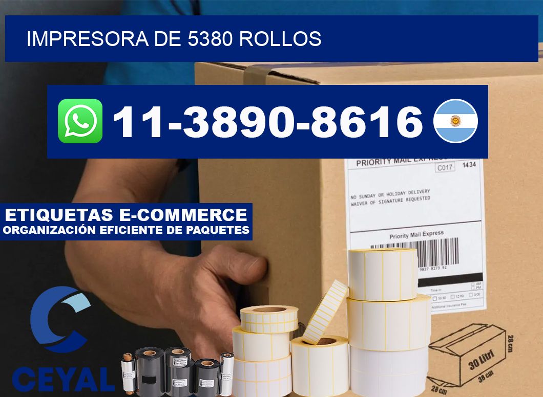 impresora de 5380 rollos