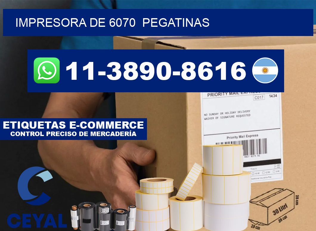 impresora de 6070  pegatinas
