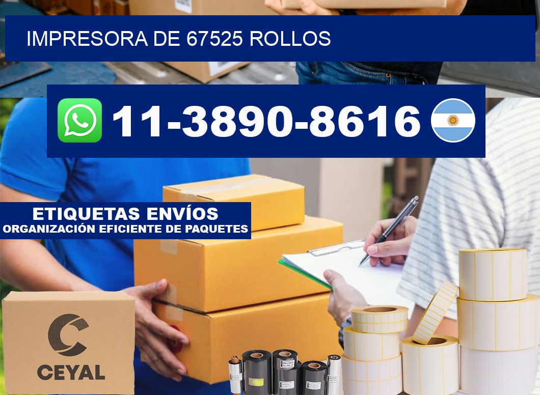 impresora de 67525 rollos