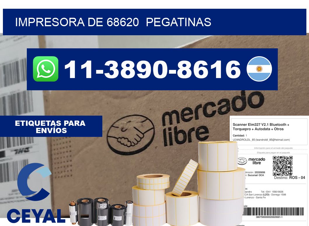 impresora de 68620  pegatinas