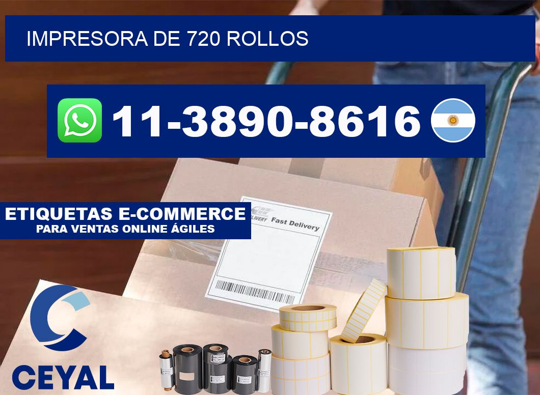 impresora de 720 rollos