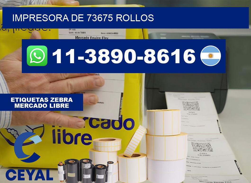 impresora de 73675 rollos
