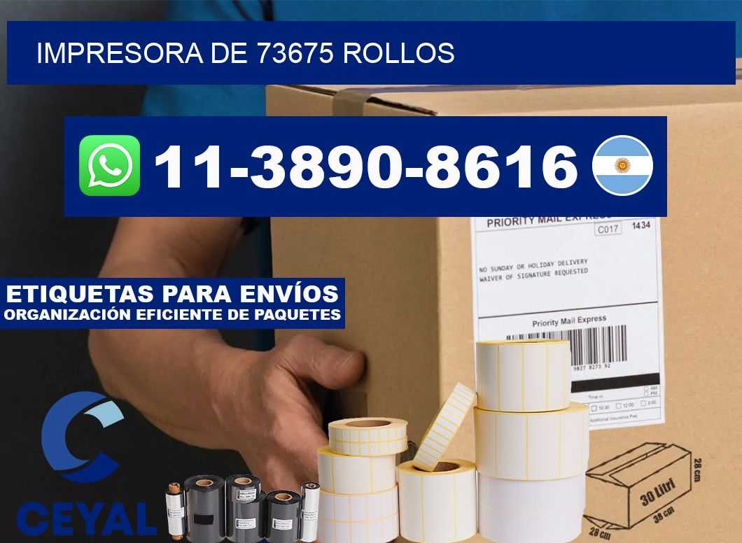 impresora de 73675 rollos