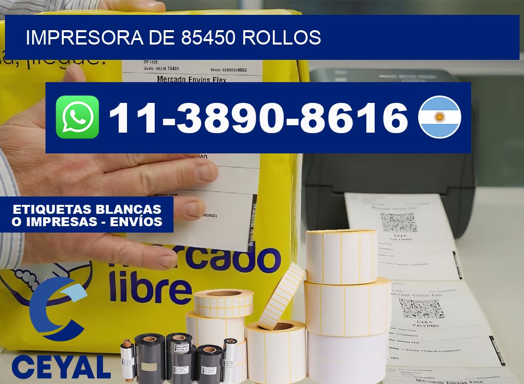 impresora de 85450 rollos