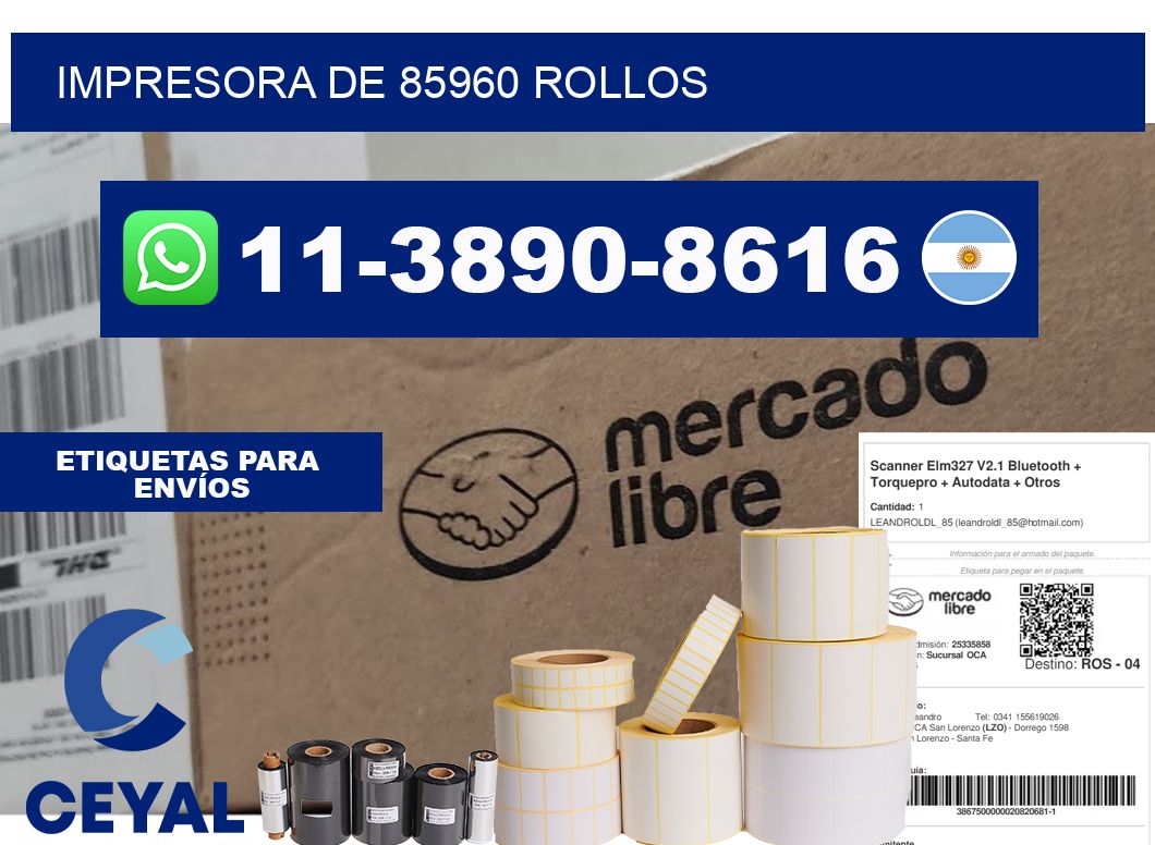 impresora de 85960 rollos