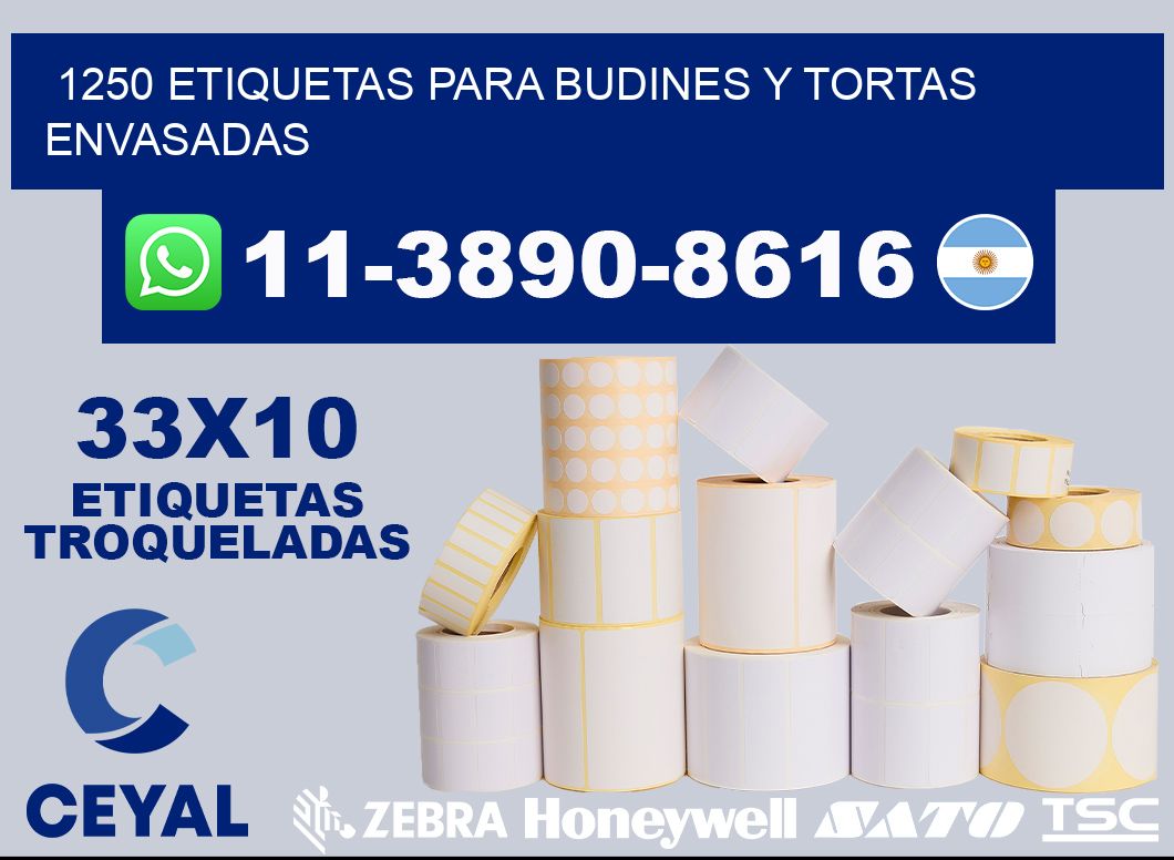 1250 etiquetas para budines y tortas envasadas