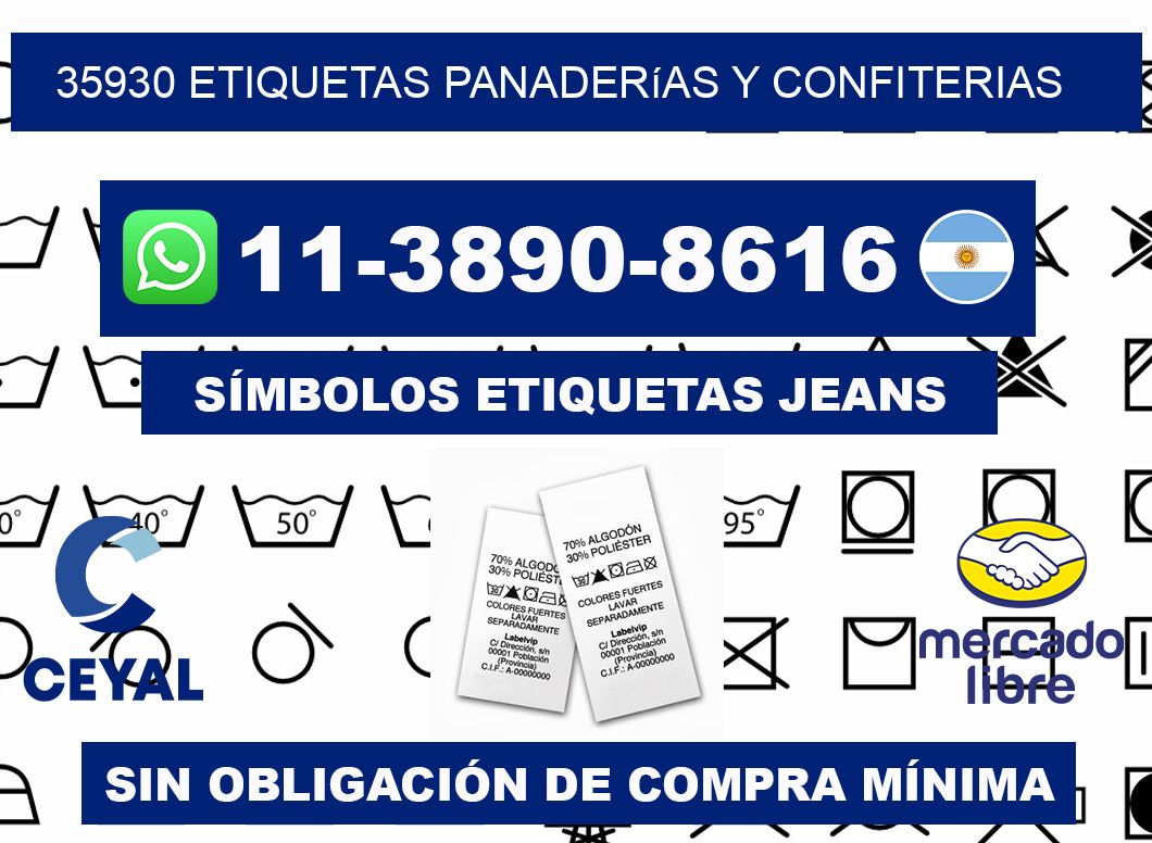 35930 etiquetas panaderías y confiterias