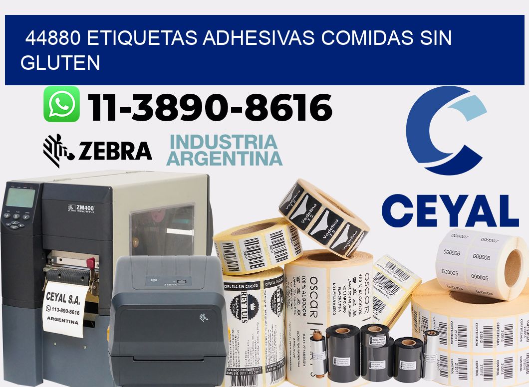 44880 etiquetas adhesivas comidas sin gluten