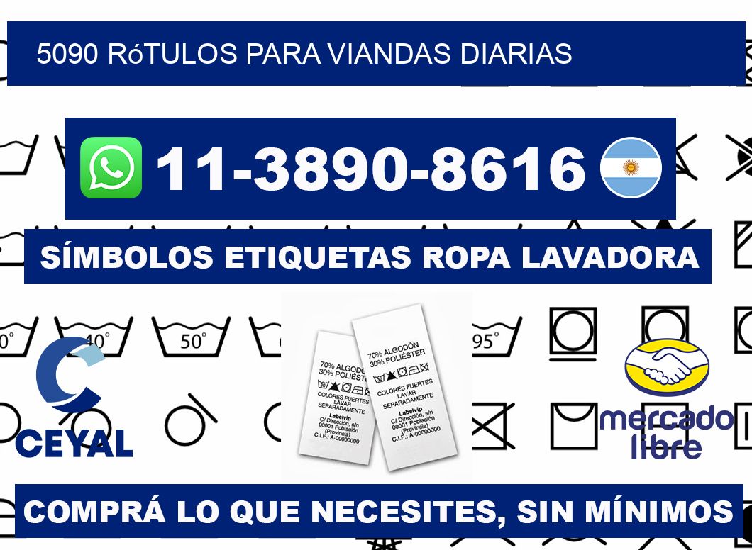 5090 rótulos para viandas diarias