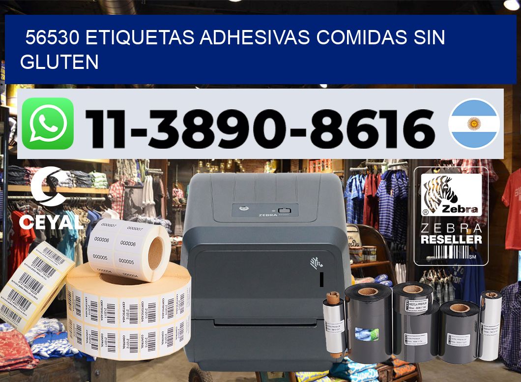 56530 etiquetas adhesivas comidas sin gluten