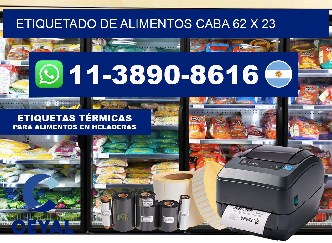 Etiquetado de alimentos caba 62 x 23