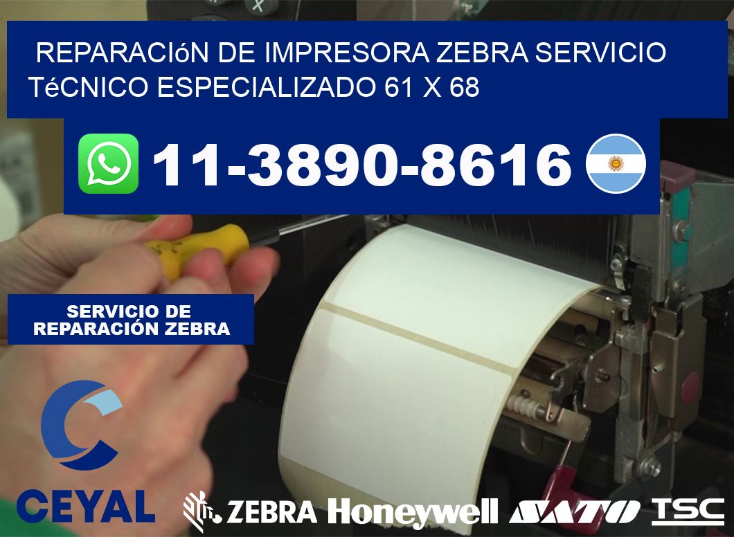 Reparación de Impresora Zebra Servicio Técnico Especializado 61 x 68