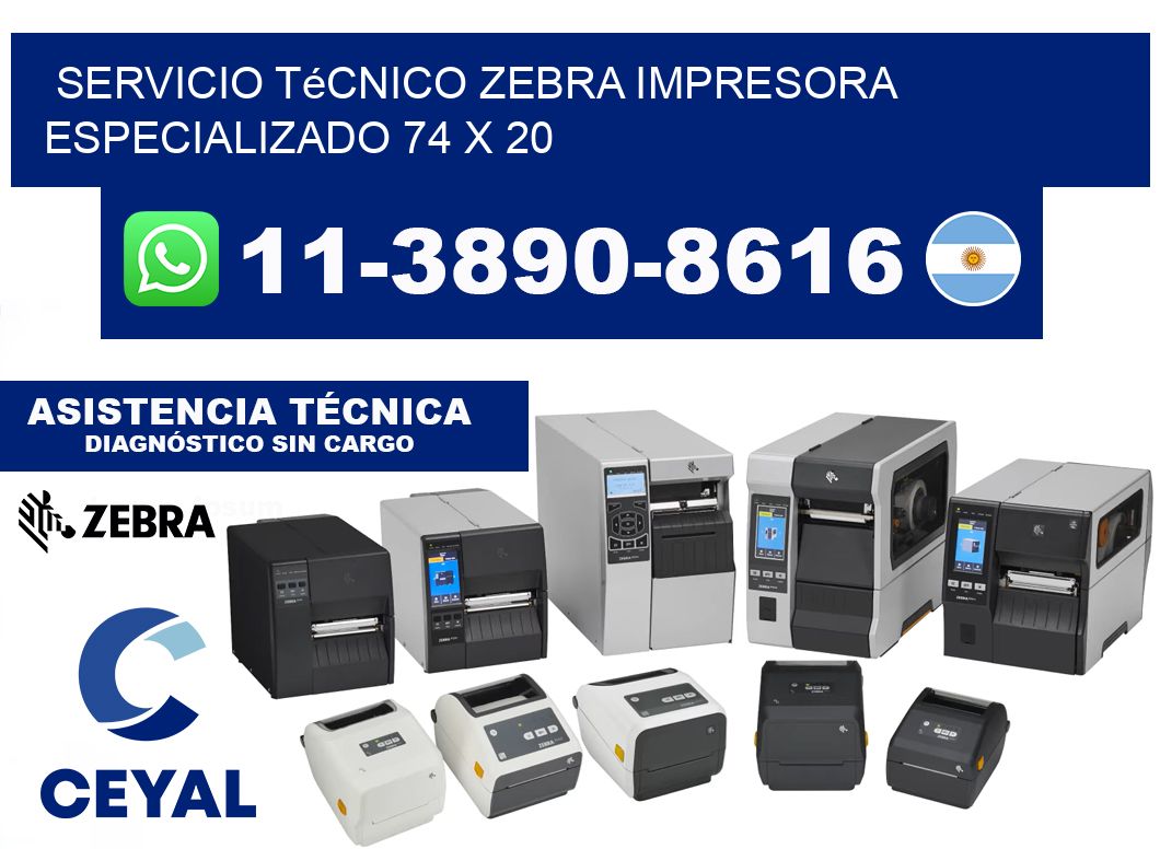 Servicio Técnico Zebra Impresora Especializado 74 x 20
