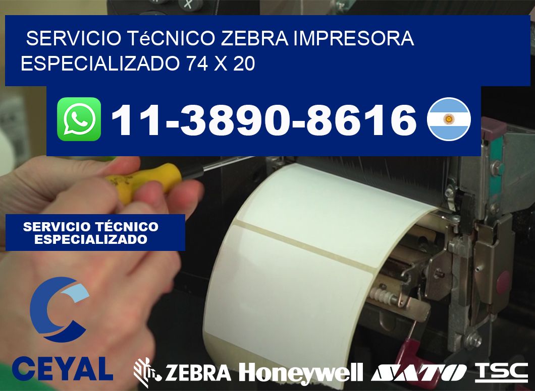 Servicio Técnico Zebra Impresora Especializado 74 x 20