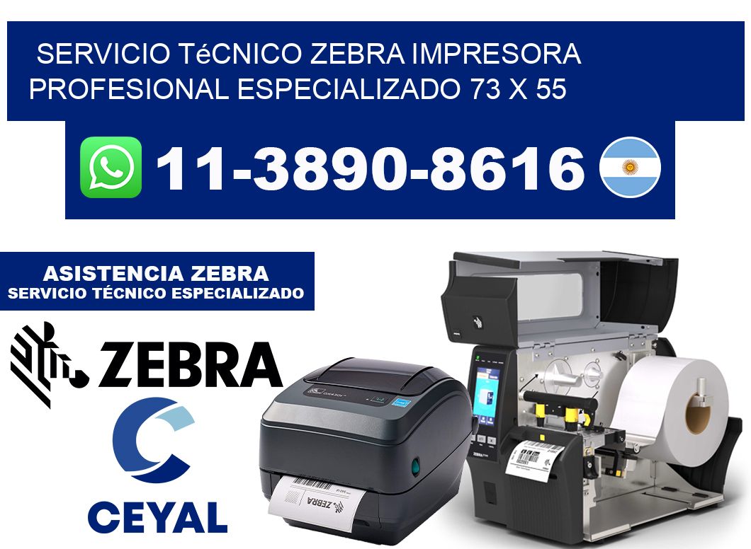 Servicio Técnico Zebra Impresora Profesional Especializado 73 x 55
