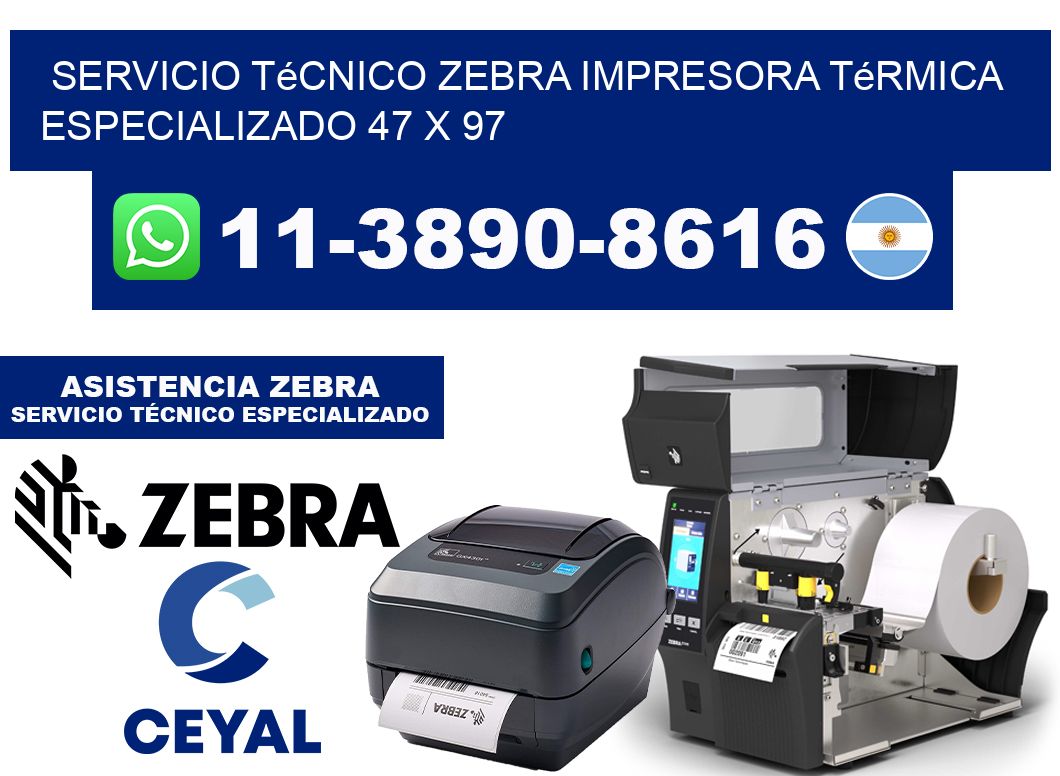 Servicio Técnico Zebra Impresora Térmica Especializado 47 x 97