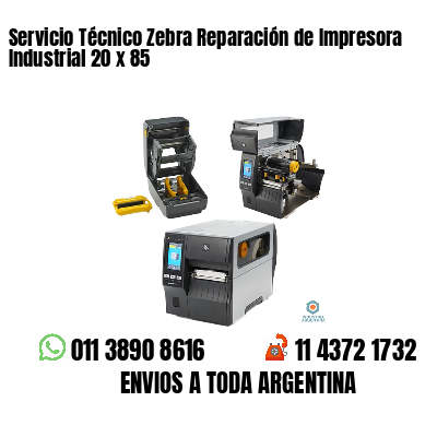 Servicio Técnico Zebra Reparación de Impresora Industrial 20 x 85