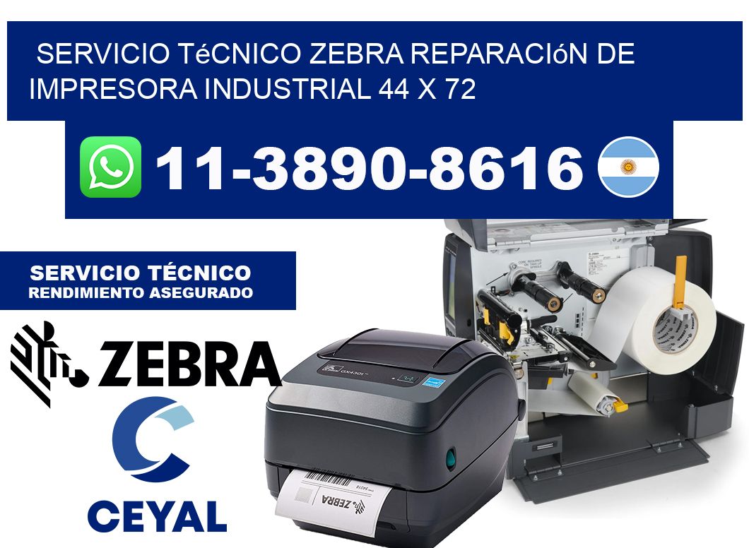 Servicio Técnico Zebra Reparación de Impresora Industrial 44 x 72