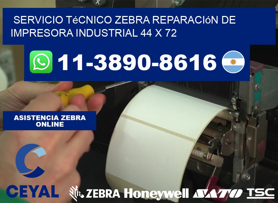 Servicio Técnico Zebra Reparación de Impresora Industrial 44 x 72