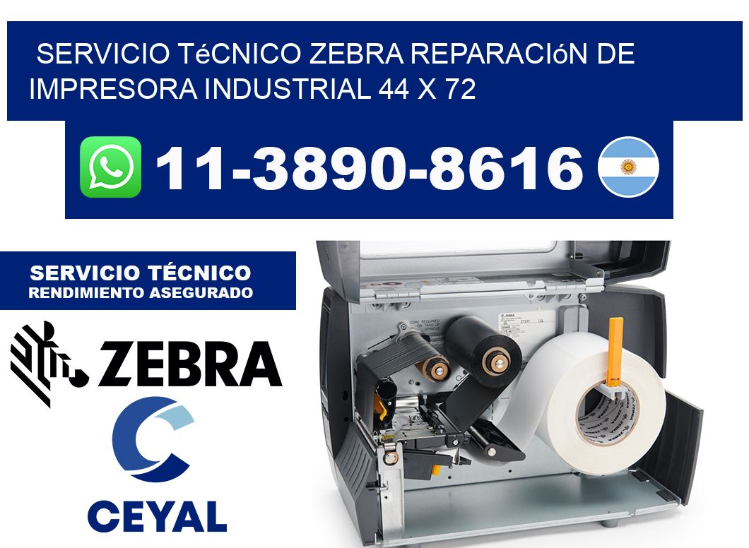 Servicio Técnico Zebra Reparación de Impresora Industrial 44 x 72