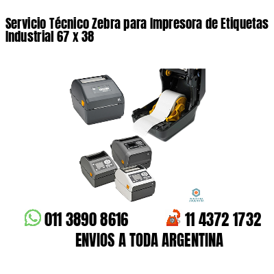 Servicio Técnico Zebra para Impresora de Etiquetas Industrial 67 x 38