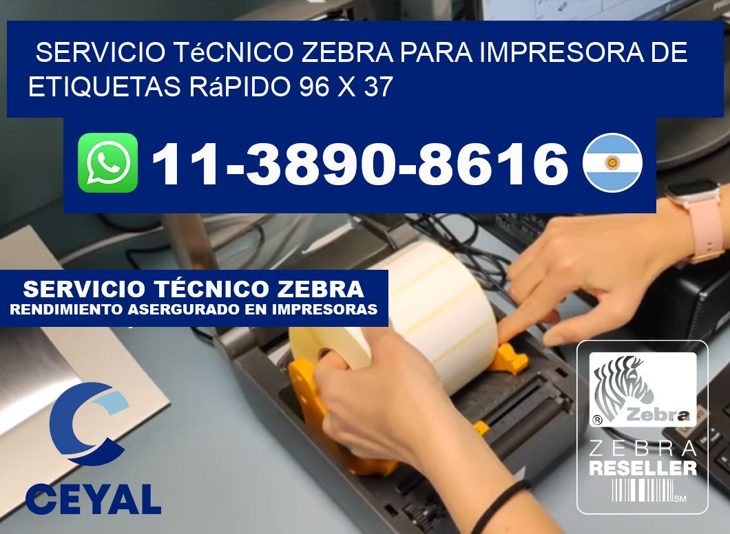 Servicio Técnico Zebra para Impresora de Etiquetas Rápido 96 x 37