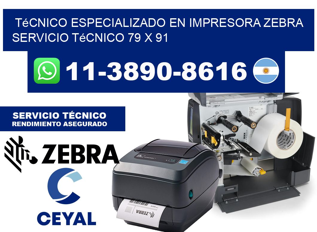 Técnico Especializado en Impresora Zebra Servicio Técnico 79 x 91