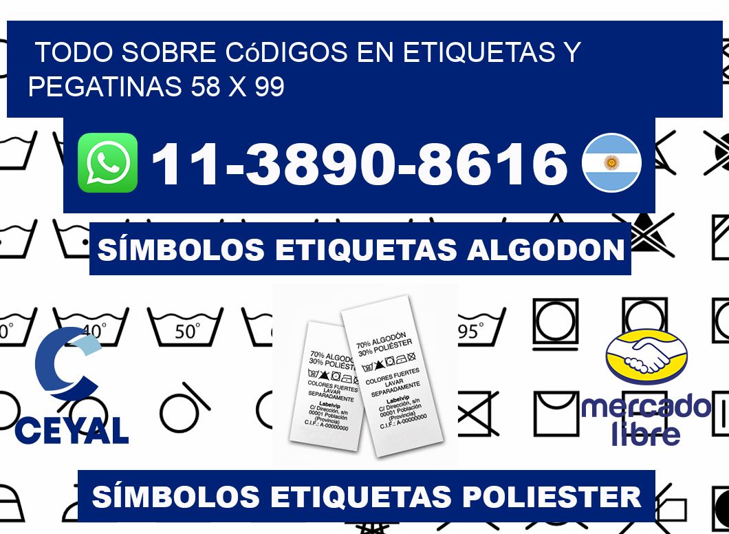 Todo sobre códigos en etiquetas y pegatinas 58 x 99