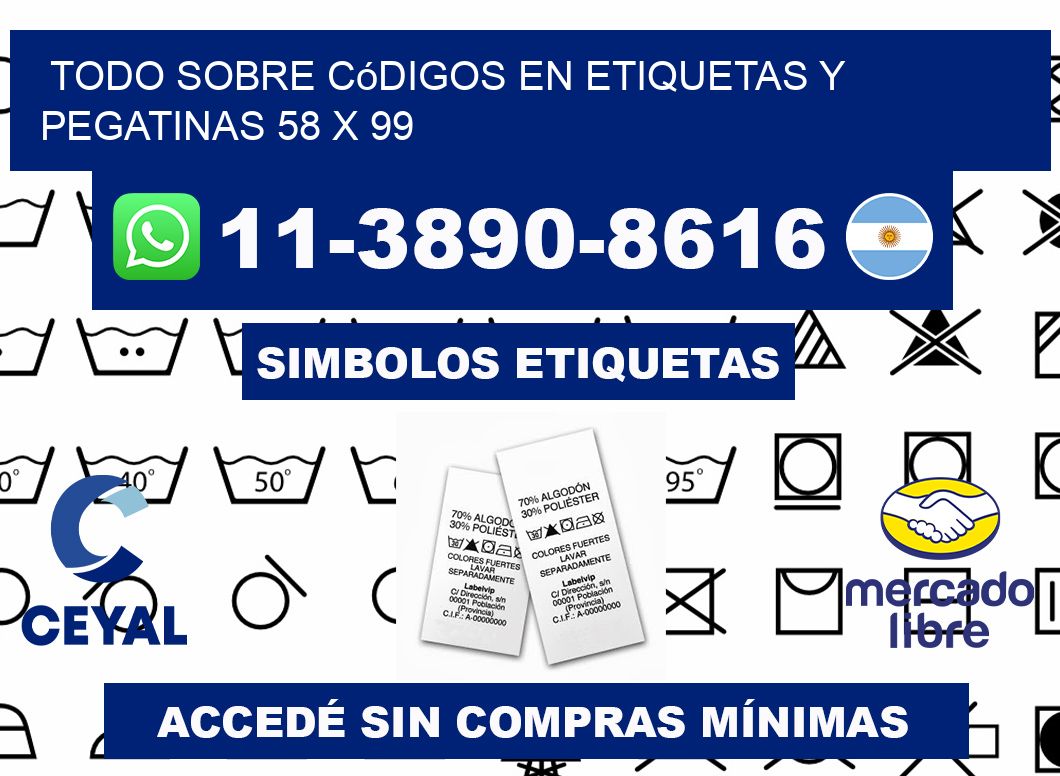 Todo sobre códigos en etiquetas y pegatinas 58 x 99