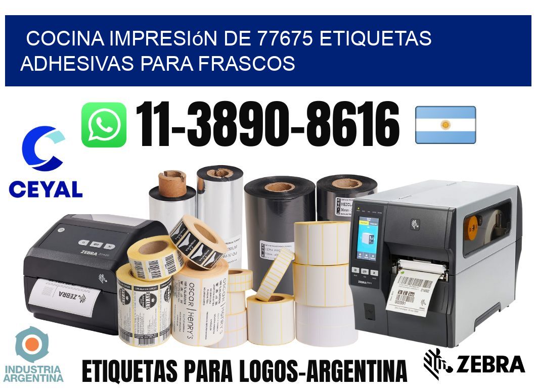 cocina impresión de 77675 etiquetas adhesivas para frascos