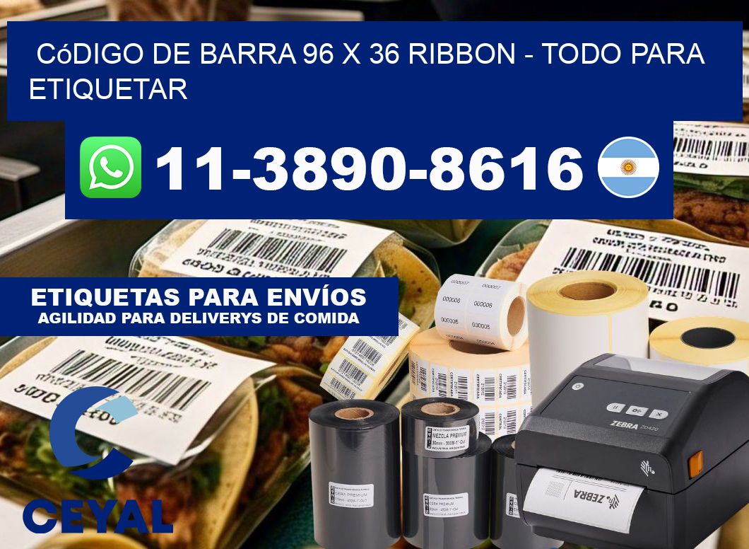 código de barra 96 x 36 ribbon - Todo para Etiquetar