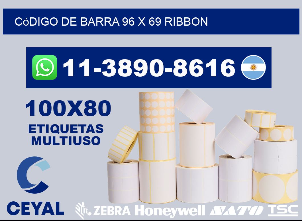 código de barra 96 x 69 ribbon