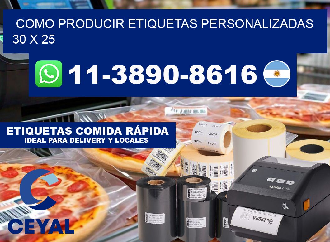como producir etiquetas personalizadas 30 x 25