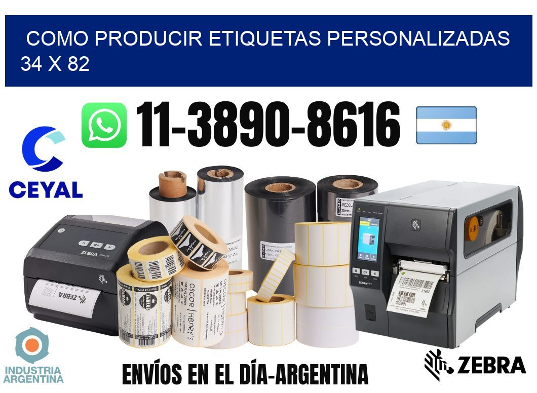 como producir etiquetas personalizadas 34 x 82