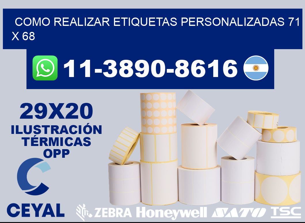 como realizar etiquetas personalizadas 71 x 68