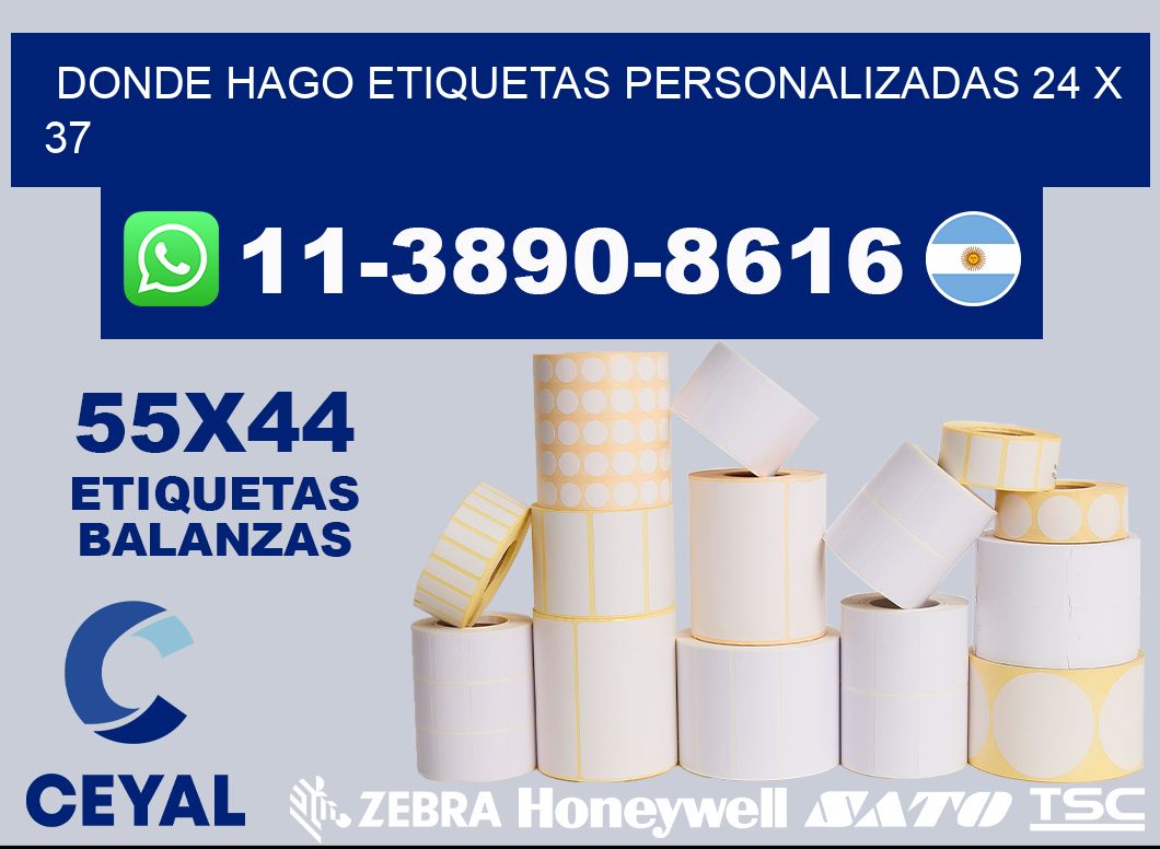 donde hago etiquetas personalizadas 24 x 37