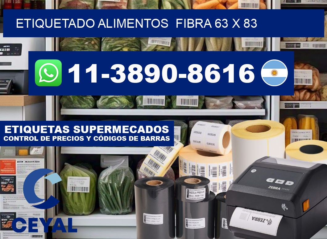 etiquetado alimentos  Fibra 63 x 83