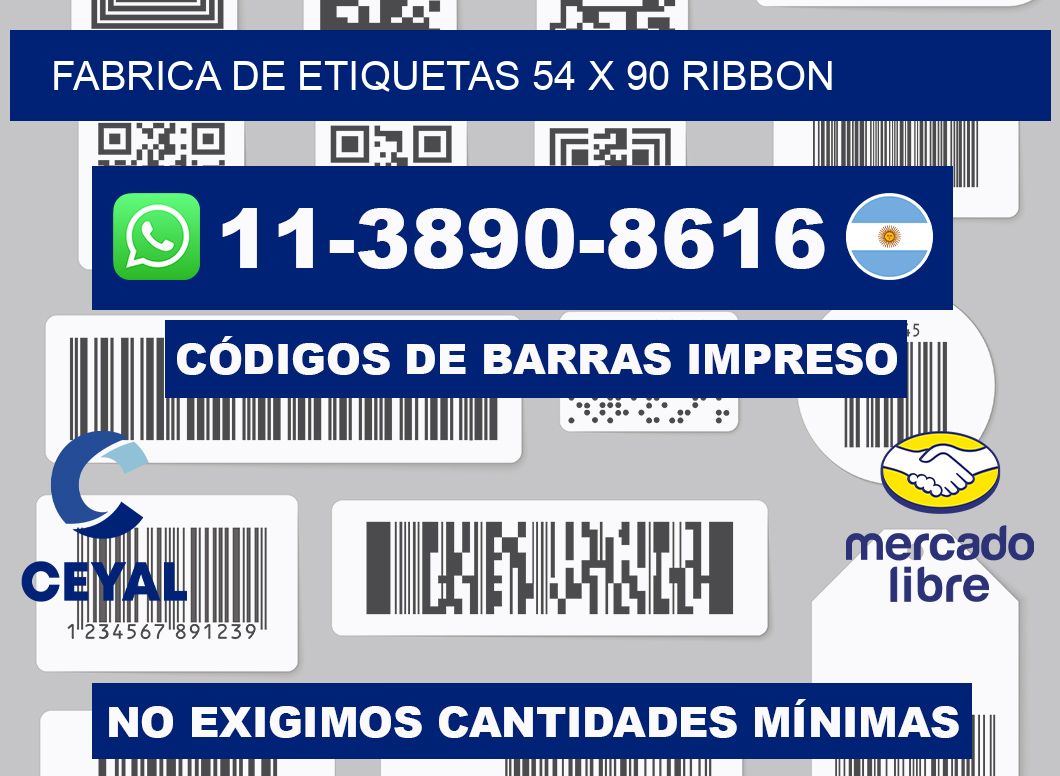 fabrica de etiquetas 54 x 90 ribbon