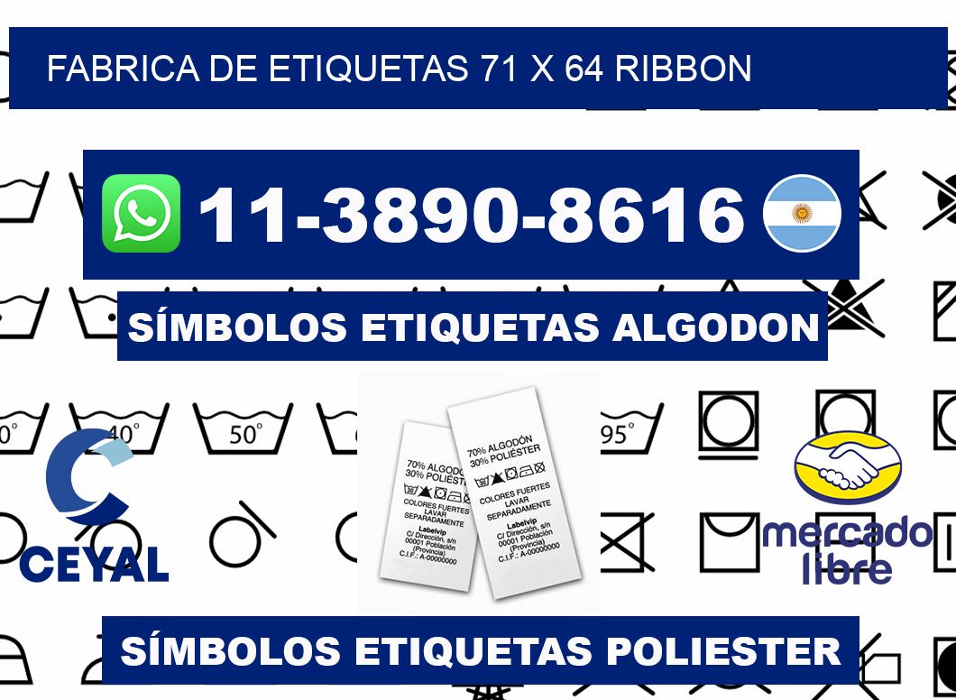 fabrica de etiquetas 71 x 64 ribbon