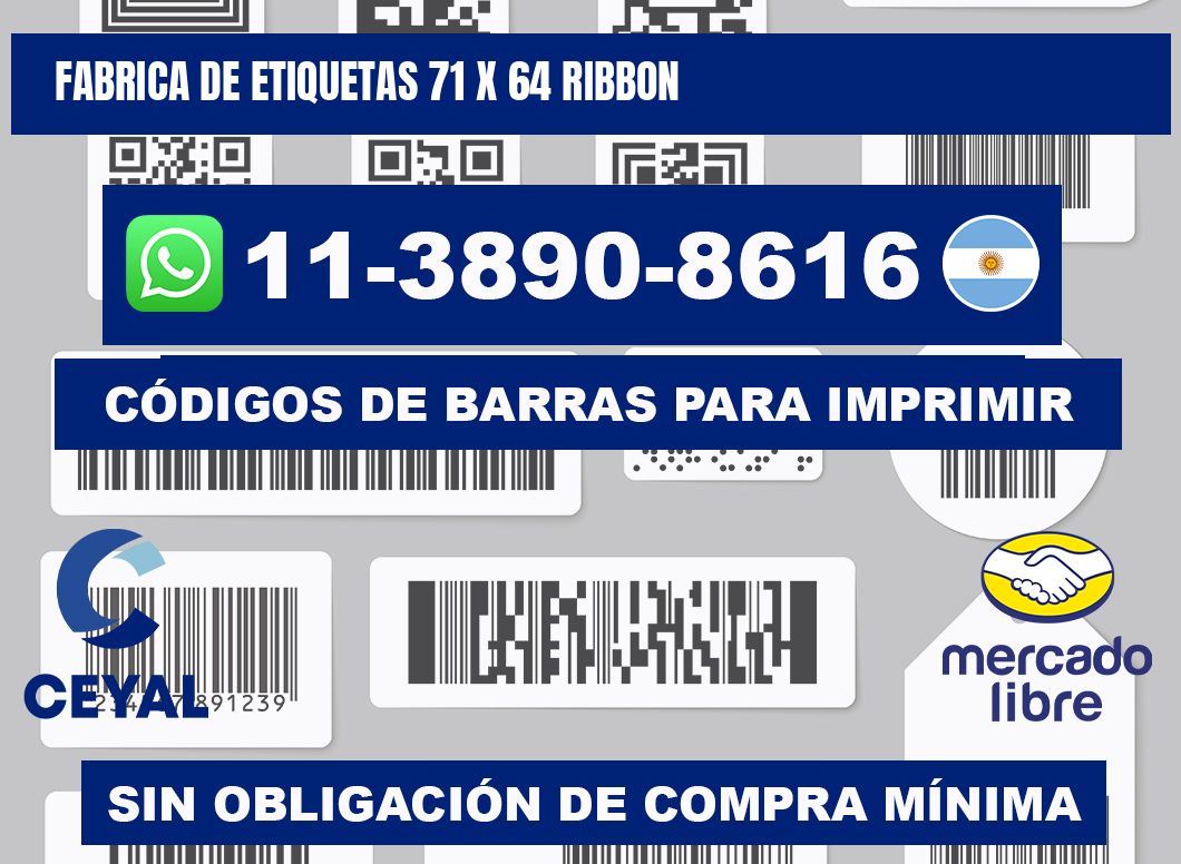 fabrica de etiquetas 71 x 64 ribbon