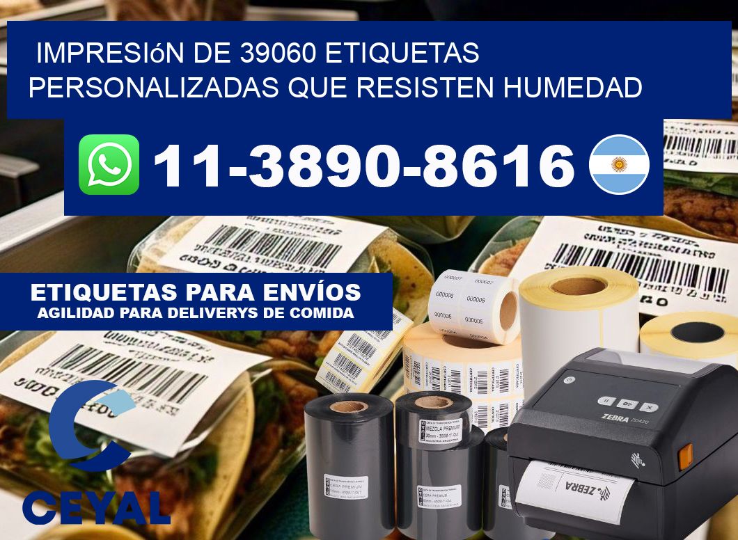 impresión de 39060 etiquetas personalizadas que resisten humedad