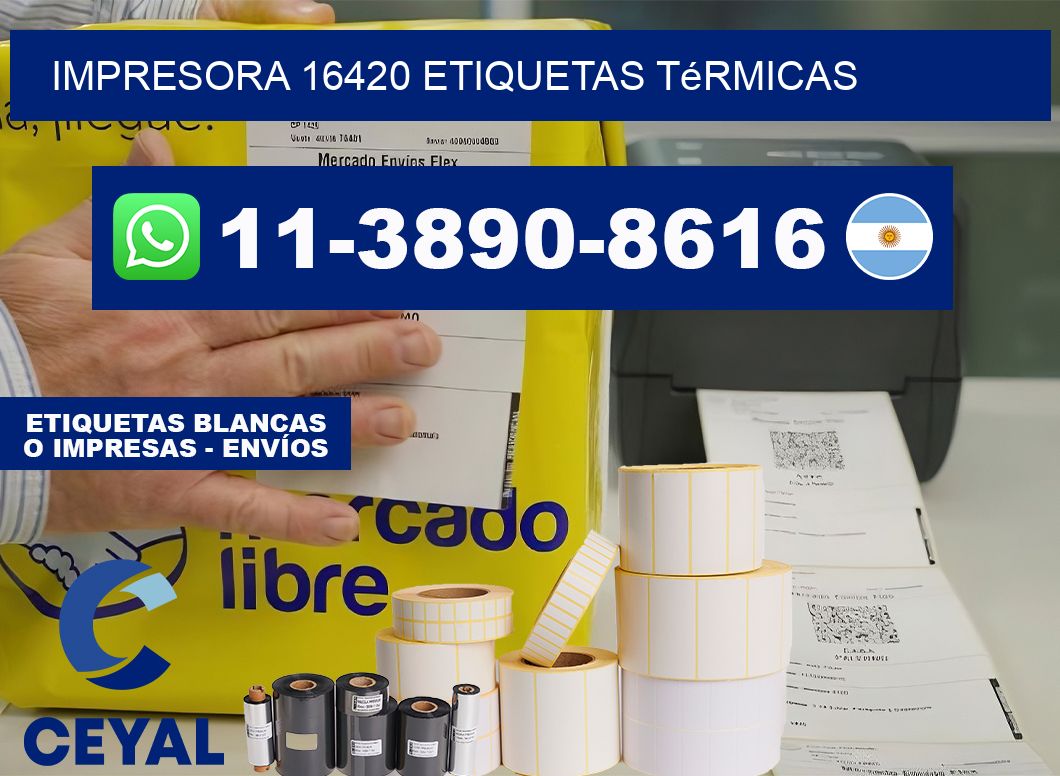 impresora 16420 etiquetas térmicas