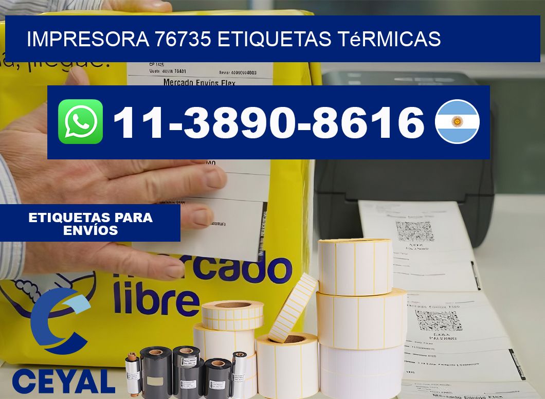 impresora 76735 etiquetas térmicas