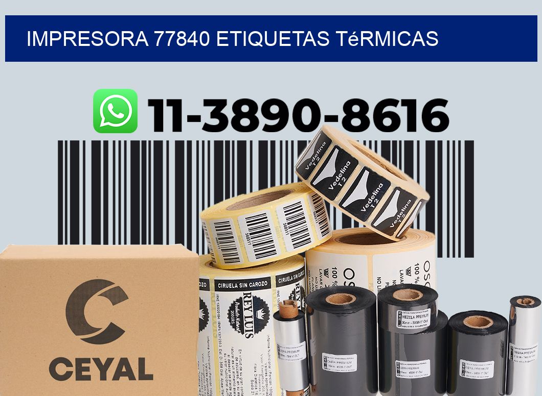 impresora 77840 etiquetas térmicas