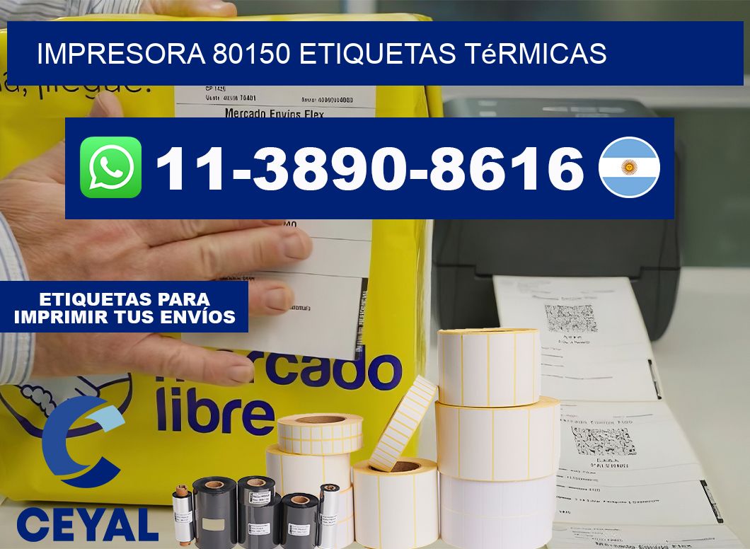 impresora 80150 etiquetas térmicas