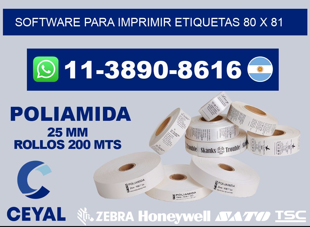 software para imprimir etiquetas 80 x 81