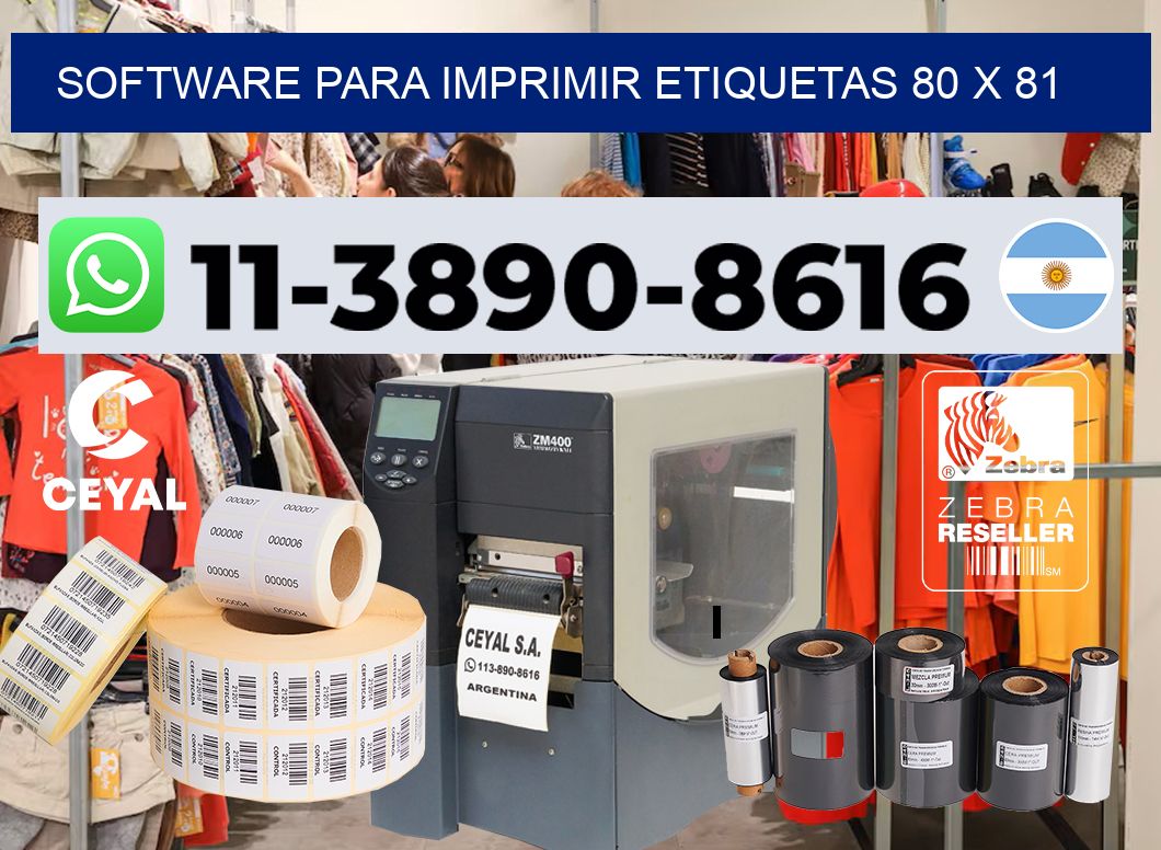 software para imprimir etiquetas 80 x 81