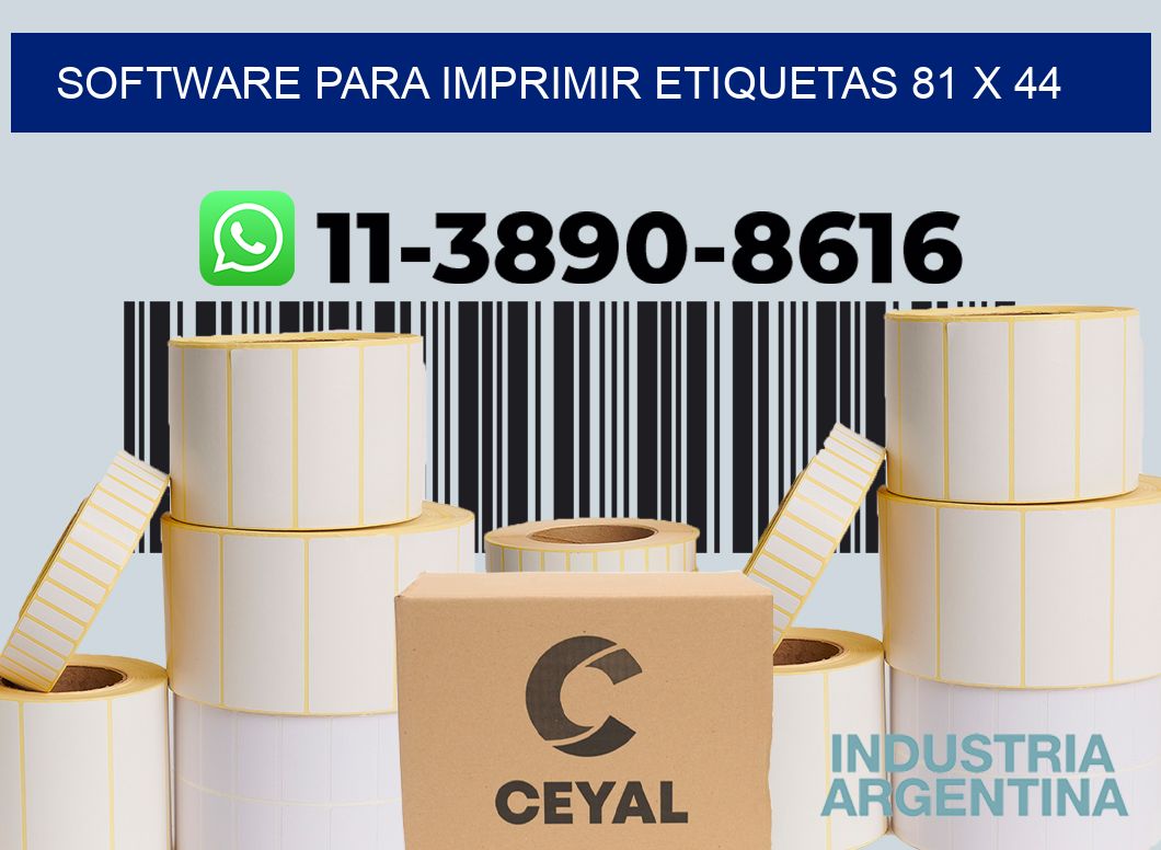 software para imprimir etiquetas 81 x 44