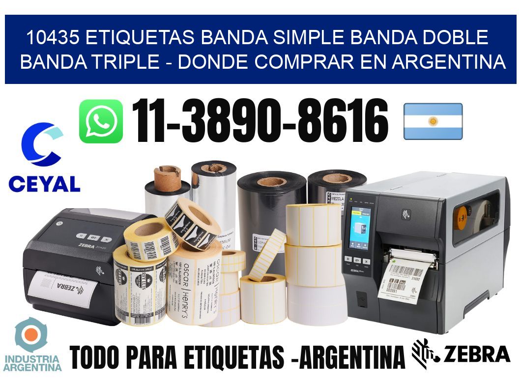 10435 etiquetas banda simple banda doble banda triple - Donde Comprar en Argentina