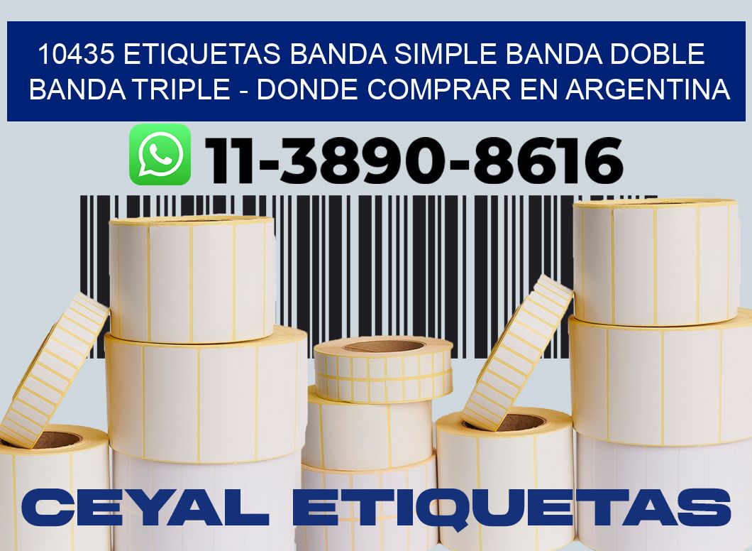 10435 etiquetas banda simple banda doble banda triple - Donde Comprar en Argentina